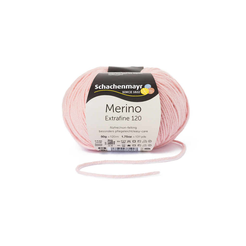 Wolle Schachenmayr puderrosa Merino Extrafine  120m 50g