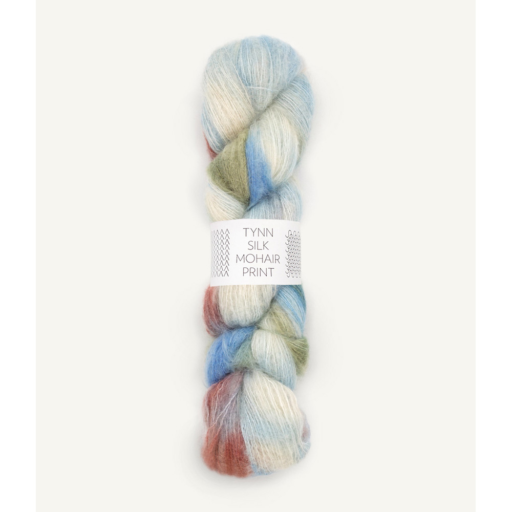 Wolle Sandnes Garn desert dawn Tynn Silk Mohair Print 424m 50g