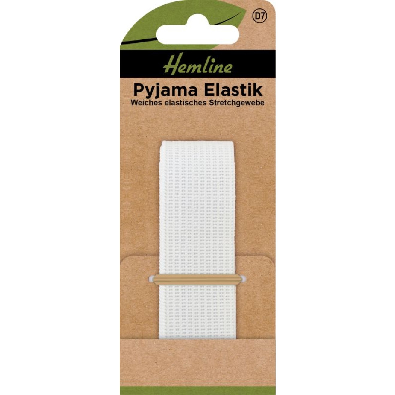 Pyjama Elastik 25 mm weiß 1,25 m