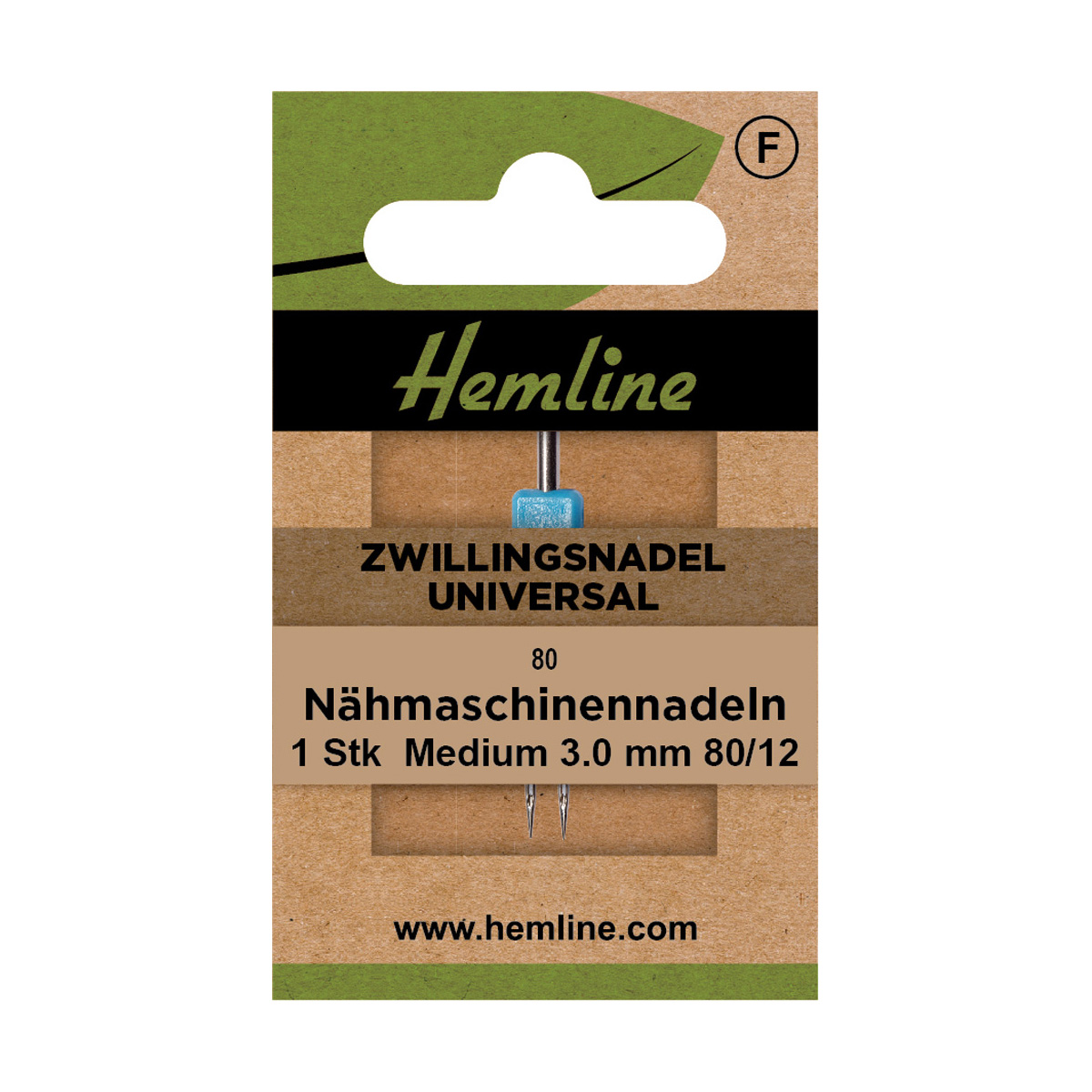 Nähmaschinennadeln Zwillingsnadel Universal Medium 3.00 80/12