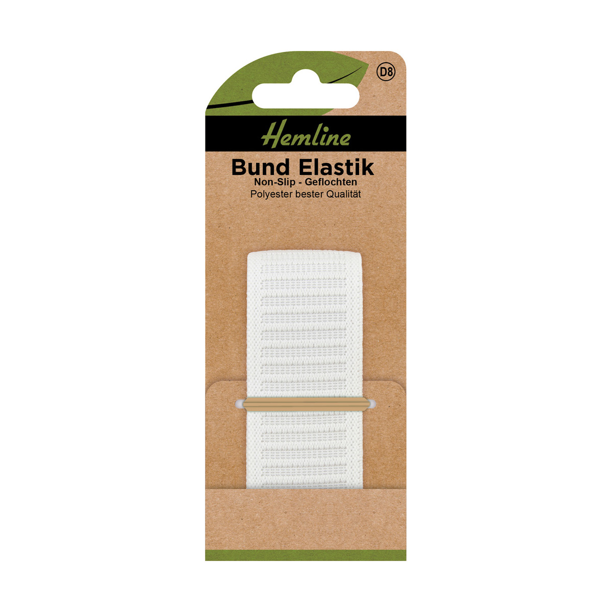 Bund Elastik Non-Slip 31 mm x 1 m weiß